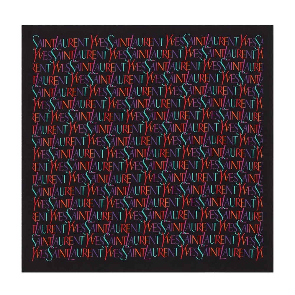 Saint Laurent Logo scarf